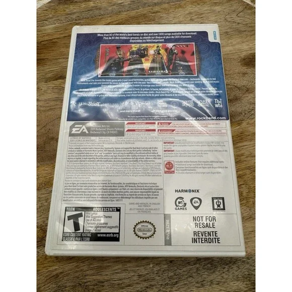 Rock Band 3 Nintendo Wii 2010 Complete w/ Manual Complete - Picture 2 of 4